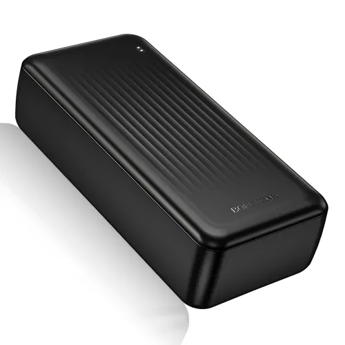 Power Bank BOROFONE BJ80B 30000 mAh, 22.5W швидке заряджання PD, 2×USB + Type-C, LED-індикатор, Li-Pol, чорний - фото 2