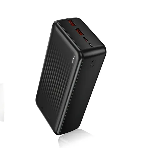 Power Bank BOROFONE BJ80B 30000 mAh, 22.5W швидке заряджання PD, 2×USB + Type-C, LED-індикатор, Li-Pol, чорний - фото 3