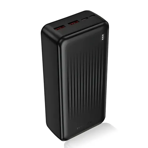 Power Bank BOROFONE BJ80B 30000 mAh, 22.5W швидке заряджання PD, 2×USB + Type-C, LED-індикатор, Li-Pol, чорний - фото 5
