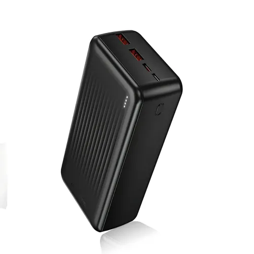 Power Bank BOROFONE BJ80B 30000 mAh, 22.5W швидке заряджання PD, 2×USB + Type-C, LED-індикатор, Li-Pol, чорний - фото 3