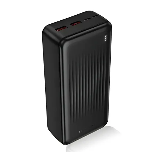 Power Bank BOROFONE BJ80B 30000 mAh, 22.5W швидке заряджання PD, 2×USB + Type-C, LED-індикатор, Li-Pol, чорний - фото 5