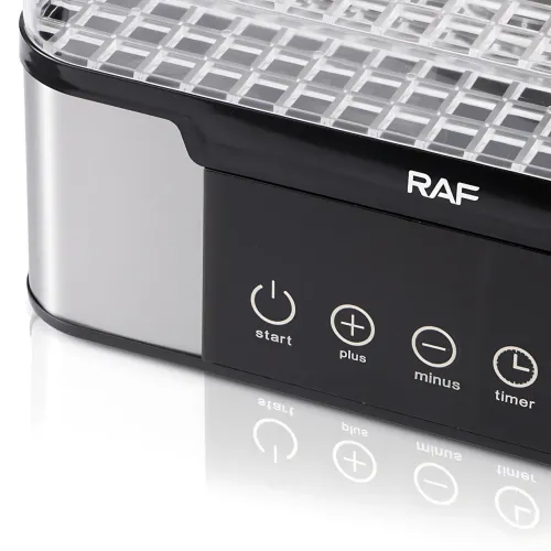 Дегідратор (сушарка) для фруктів RAF R.6801 350 Вт, 5 ярусів, регулювання температури, неіржавка сталь - фото 6