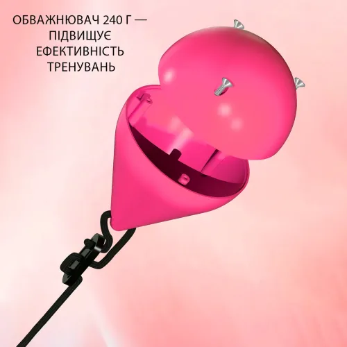 Масажний холахуп SMALL box розбірний, регульований, з обважнювачем, 24 секції, рожевий - фото 7