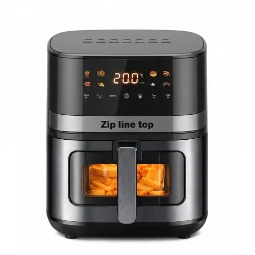 Аэрогриль Zip line top XXXL  MS-4804DW, 3800 Вт, 8 л, мощный аэрофритюр с LED-дисплеем, сенсорное управление - фото 2