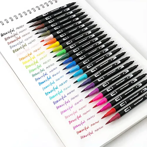 Набор двусторонних акварельных маркеров NEW Color Pencil CD, маркеры для скетчинга, рисования, 80 цветов, в сумке - фото 19