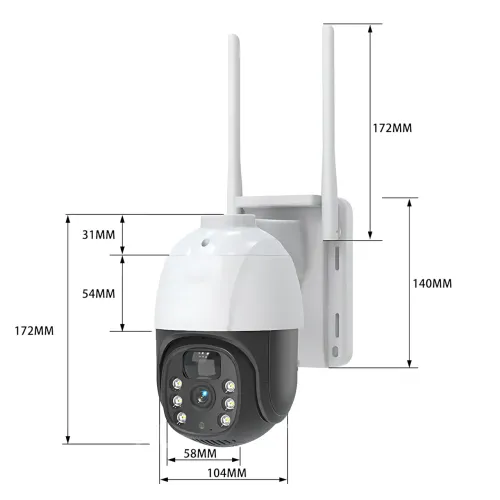 Уличная IP камера видеонаблюдения TP8 Smart Camera 4G PTZ с солнечной панелью, поворотная, HD 1296P, ночное видение, microSD - фото 9