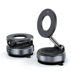 Автомобильный магнитный держатель JoyPro Magnetic Holder 360°, автодержатель MagSafe с вакуумной присоской, 16 магнитов N52, 360°