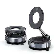 Автомобильный магнитный держатель JoyPro Magnetic Holder 360°, автодержатель MagSafe с вакуумной присоской, 16 магнитов N52, 360°