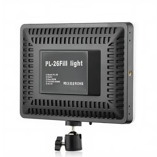 Прямокутний LED-відеосвітло PL-26, студійна USB-лампа для фото та відео з тримачем 3D, 23×16 см - фото 5