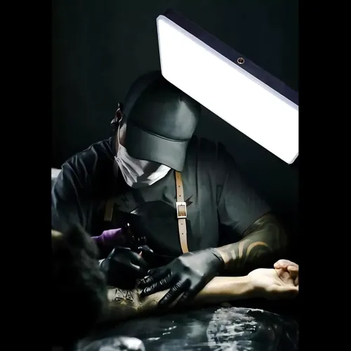 Прямокутний LED-відеосвітло PL-26, студійна USB-лампа для фото та відео з тримачем 3D, 23×16 см - фото 10