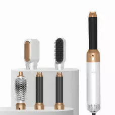 Фен-щітка мультистайлер Hot Air Styler 5 в 1 з іонізацією, 5 насадок, 3 температурні режими, 1000 Вт, кейс для зберігання й поїздо