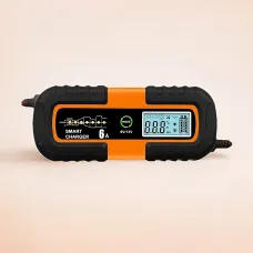 Автоматическое зарядное устройство для аккумуляторов Smart Charger, 6В/12В 6A, с функцией восстановления, AGM/GEL/WET, ЖК-дисплей
