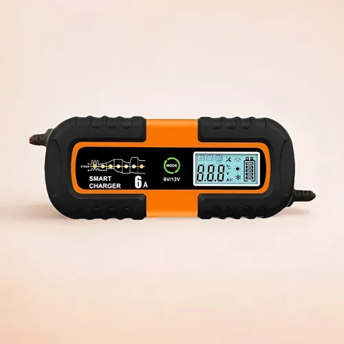 Автоматичний зарядний пристрій для акумуляторів Smart Charger, 6 В/12 В 6A, з функцією відновлення, AGM/GEL/WET, РК-дисплей - фото 2