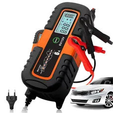 Автоматичний зарядний пристрій для акумуляторів Smart Charger, 6 В/12 В 6A, з функцією відновлення, AGM/GEL/WET, РК-дисплей