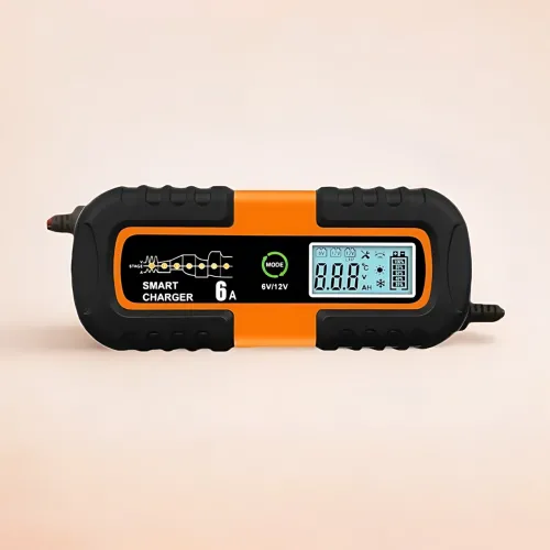 Автоматичний зарядний пристрій для акумуляторів Smart Charger, 6 В/12 В 6A, з функцією відновлення, AGM/GEL/WET, РК-дисплей - фото 2