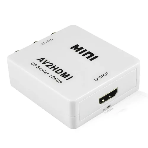 Конвертер AV RCA — HDMI, 1080p, адаптер AV to HDMI, плато-цифровий перетворювач, Plug&Play, PAL/NTSC, HDCP - фото 5