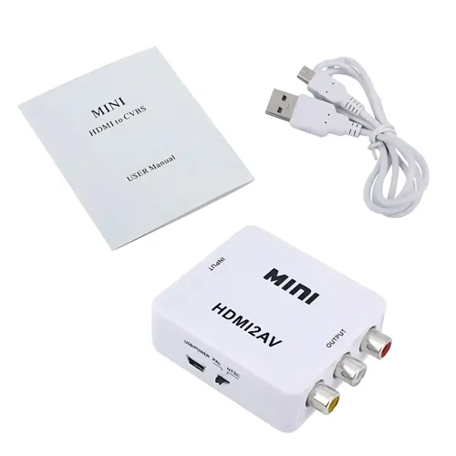 Конвертер AV RCA — HDMI, 1080p, адаптер AV to HDMI, плато-цифровий перетворювач, Plug&Play, PAL/NTSC, HDCP - фото 10