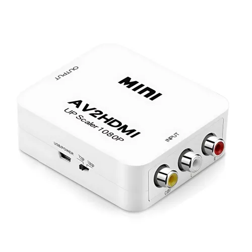 Конвертер AV RCA — HDMI, 1080p, адаптер AV to HDMI, плато-цифровий перетворювач, Plug&Play, PAL/NTSC, HDCP - фото 4