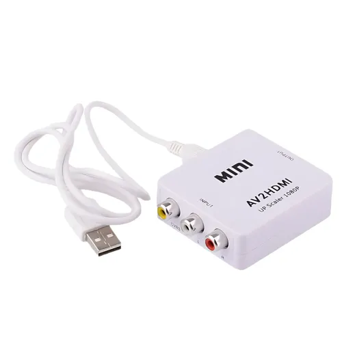 Конвертер AV RCA — HDMI, 1080p, адаптер AV to HDMI, плато-цифровий перетворювач, Plug&Play, PAL/NTSC, HDCP - фото 9