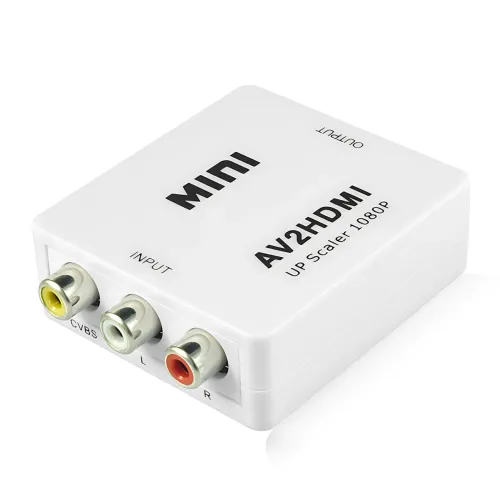Конвертер AV RCA — HDMI, 1080p, адаптер AV to HDMI, плато-цифровий перетворювач, Plug&Play, PAL/NTSC, HDCP - фото 6
