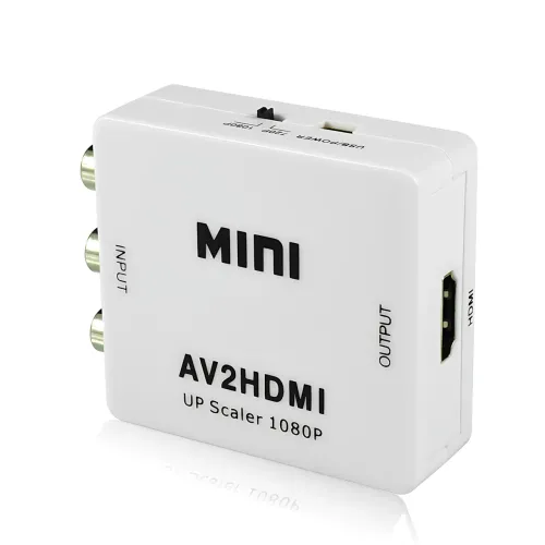 Конвертер AV RCA — HDMI, 1080p, адаптер AV to HDMI, плато-цифровий перетворювач, Plug&Play, PAL/NTSC, HDCP - фото 3