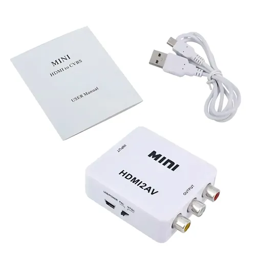 Конвертер AV RCA — HDMI, 1080p, адаптер AV to HDMI, плато-цифровий перетворювач, Plug&Play, PAL/NTSC, HDCP - фото 10