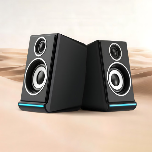 Колонки для ПК 2.0 USB JEDEL S-578 RGB (2×3 Вт), компактная акустика с подсветкой, AUX 3.5 мм - фото 10