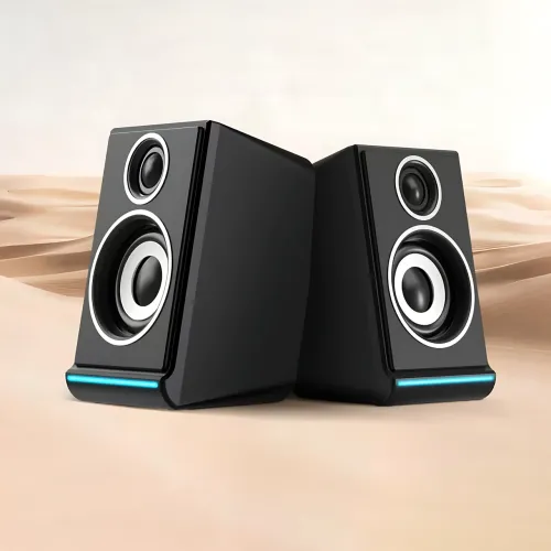 Колонки для ПК 2.0 USB JEDEL S-578 RGB (2×3 Вт), компактна акустика з підсвіткою, AUX 3.5 мм
