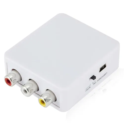 Конвертер HDMI to AV (RCA) UKC AV-001 з USB-живленням — перехідник HDMI → CVBS + аудіо L/R, PAL/NTSC, підтримка 1080p, HDMI 1.4 - фото 5