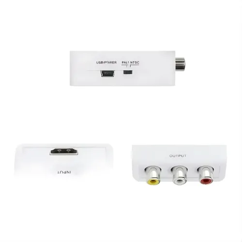 Конвертер HDMI to AV (RCA) UKC AV-001 з USB-живленням — перехідник HDMI → CVBS + аудіо L/R, PAL/NTSC, підтримка 1080p, HDMI 1.4 - фото 7