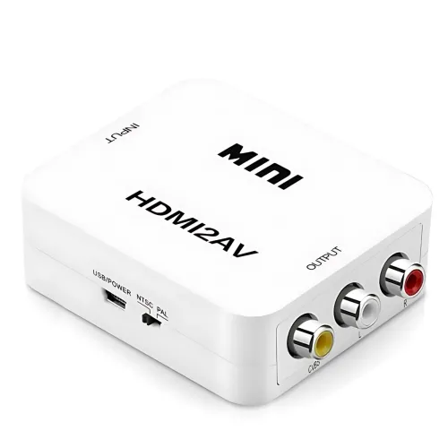 Конвертер HDMI to AV (RCA) UKC AV-001 с USB-питанием — переходник HDMI → CVBS + аудио L/R, PAL/NTSC, поддержка 1080p, HDMI 1.4 - фото 4