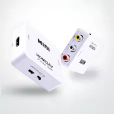 Конвертер HDMI to AV (RCA) UKC AV-001 с USB-питанием — переходник HDMI → CVBS + аудио L/R, PAL/NTSC, поддержка 1080p, HDMI 1.4