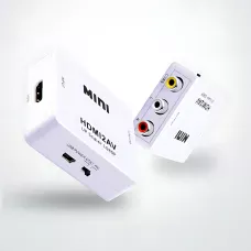 Конвертер HDMI to AV (RCA) UKC AV-001 з USB-живленням — перехідник HDMI → CVBS + аудіо L/R, PAL/NTSC, підтримка 1080p, HDMI 1.4