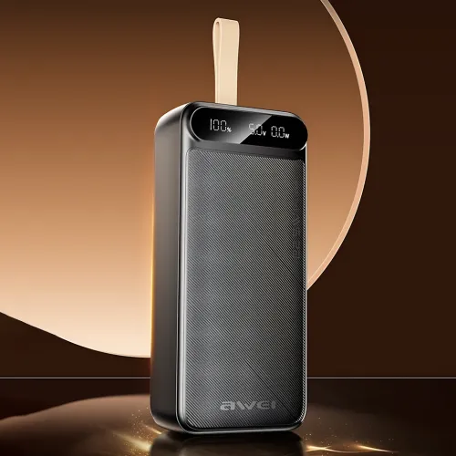 Power Bank Awei P101K 100000mAh, 22.5 W Fast Charge, PD/QC, 3 виходи (2×USB-A + Type-C), вхід Type-C + Micro-USB - фото 10