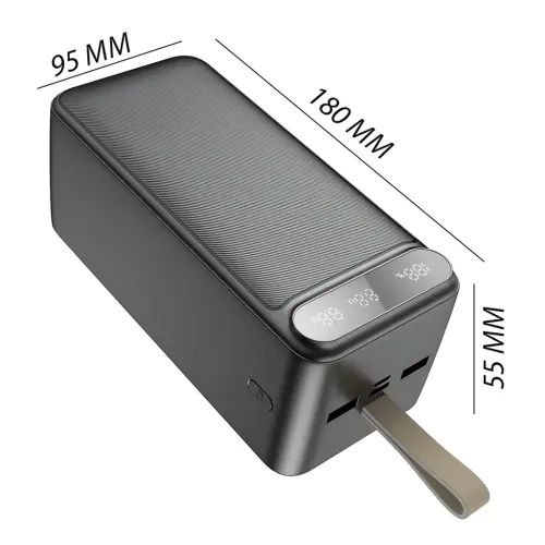 Power Bank Awei P101K 100000mAh, 22.5 W Fast Charge, PD/QC, 3 виходи (2×USB-A + Type-C), вхід Type-C + Micro-USB - фото 8