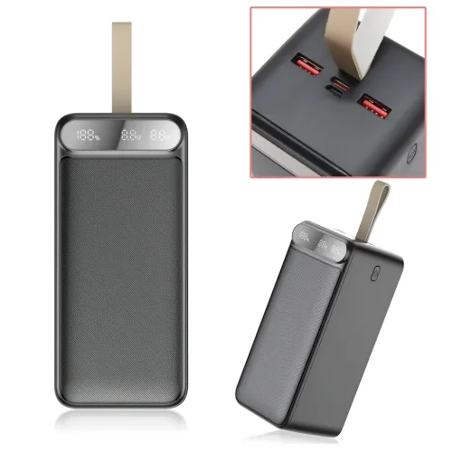 Power Bank Awei P101K 100000mAh, 22.5 W Fast Charge, PD/QC, 3 виходи (2×USB-A + Type-C), вхід Type-C + Micro-USB