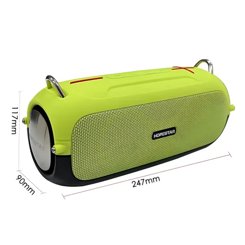 Портативна Bluetooth-колонка Hopestar A41 Party 16W, RGB-підсвітка, Bluetooth 5.3, TWS 1+1, IPX5, USB/AUX/TF, 2400mAh, чорна Чорно - фото 10