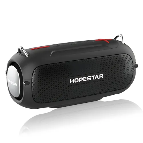 Портативна Bluetooth-колонка Hopestar A41 Party 16W, RGB-підсвітка, Bluetooth 5.3, TWS 1+1, IPX5, USB/AUX/TF, 2400mAh, чорна-хакі - фото 3