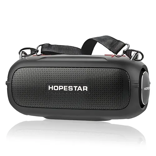 Портативна Bluetooth-колонка Hopestar A41 Party 16W, RGB-підсвітка, Bluetooth 5.3, TWS 1+1, IPX5, USB/AUX/TF, 2400mAh, чорна Чорно - фото 4
