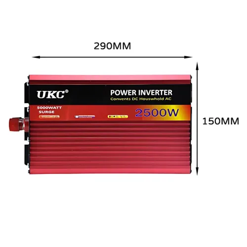 Перетворювач (інвертор) AC/DC AR UKC 2500 W 24 V → 230 V, автомобільний, з захистом і охолодженням, алюмінієвий корпус - фото 9