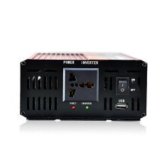 Автомобильный инвертор AR 2500W 24V → 220V с USB, 2 вентилятора, защита от перегрузки и перегрева, алюминиевый корпус, AC/DC