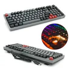 Механическая игровая клавиатура JEDEL KL-114 RGB USB, 96 клавиш, свитчи Drinkey Red, 20 режимов подсветки, кабель 1.6 м, проводная