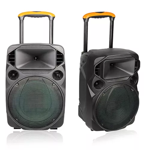 Акустична система Su-Kam SU 612, 200 Вт, 12+3, Bluetooth, USB/SD, FM, 2 радіомікрофони, акумулятор, запис MP3, ECHO/DELAY - фото 4