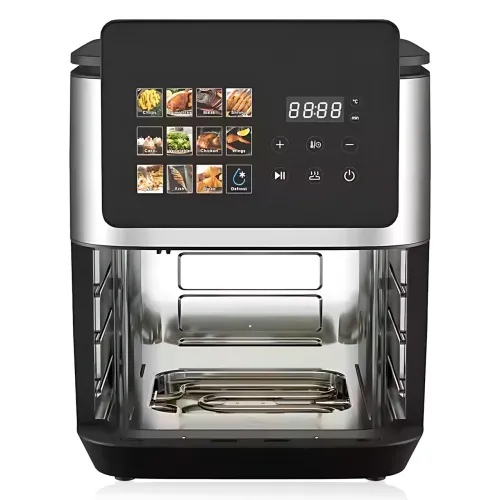 Аерофритюрниця Rainberg RB-2321 12,5 л, 4200 Вт, 2 ТЕНи, 12 програм, сенсорне керування, аерогриль без олії, мультипіч - фото 3