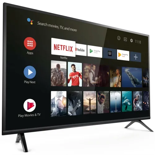 Смарт-телевізор Smart TV S55 55 4K Ultra HD, Android 15, Wi-Fi, Bluetooth, DVB-S2/T2/T/C, пульт з голосовим керуванням, Smart TV - фото 2
