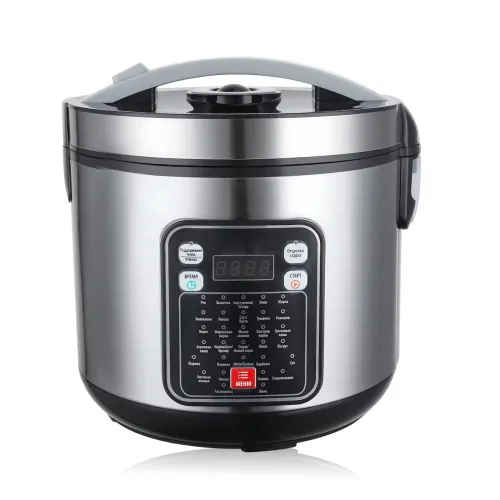 Мультиварка Crownberg CB-5528, 5 л, 1000 Вт, 30 програм, мультикухар, антипригарна чаша, пароварка з таймером, нержавіюча сталь - фото 3