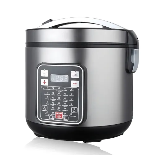 Мультиварка Crownberg CB-5528, 5 л, 1000 Вт, 30 програм, мультикухар, антипригарна чаша, пароварка з таймером, нержавіюча сталь