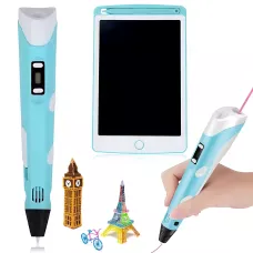 3D-ручка 6 покоління 3DPen-6 з LCD + графічний планшет 8.5, набір для 3D-малювання, 100 м PLA, регулювання температури