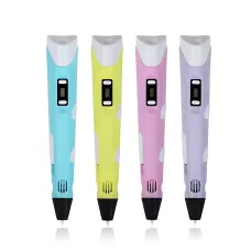 3D-ручка 6 поколения 3DPen-6 с LCD + графический планшет 8.5, набор для 3D-рисования, 100 м PLA, регулировка температуры Желтый