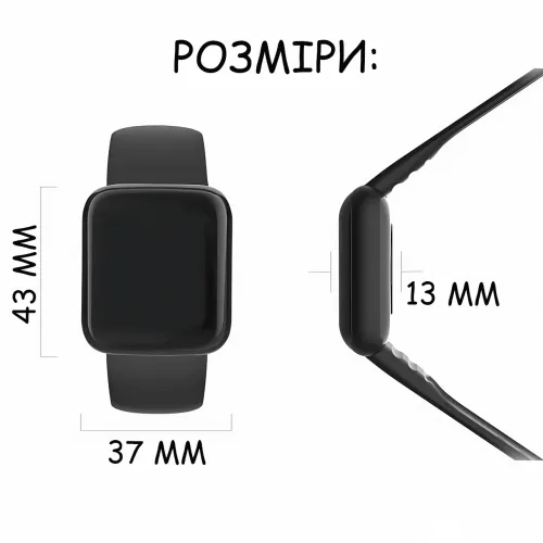 Смарт-годинник Y68S DL216, 1.3 кольоровий екран, вимірювання тиску, пульсу та SpO2, IP67, Bluetooth 4.0, FitPro, Android/iOS, 100 - фото 9